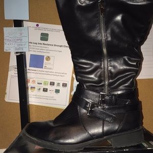 Black boots